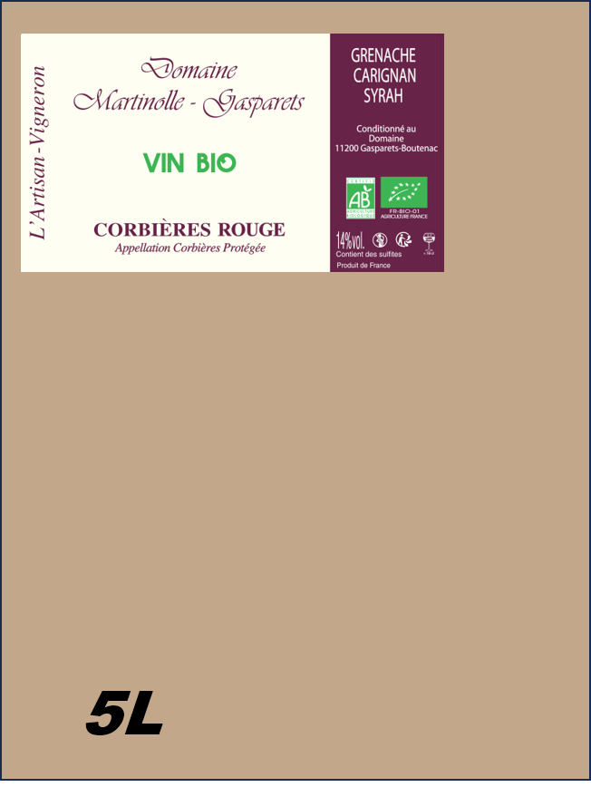 BIB BIO Rouge AOP Corbières