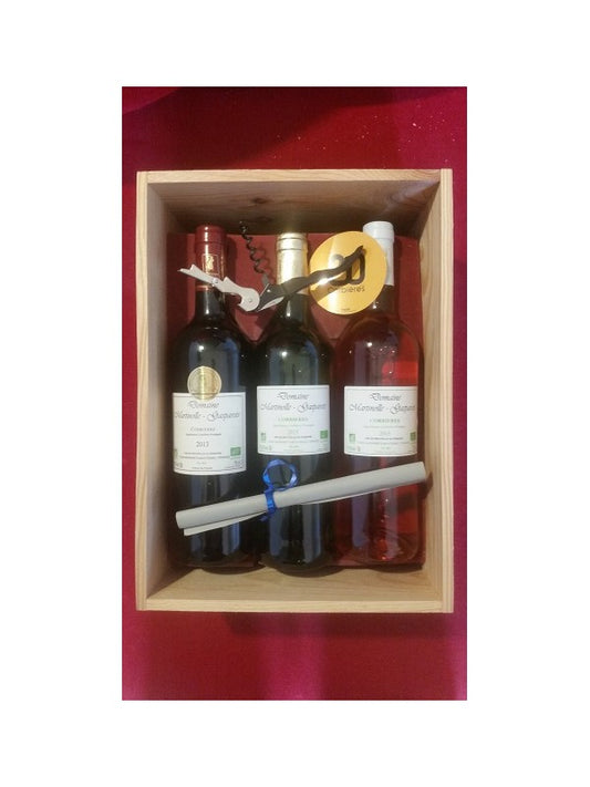 Coffret Bois 6 bouteilles Variation de Rouges 2018