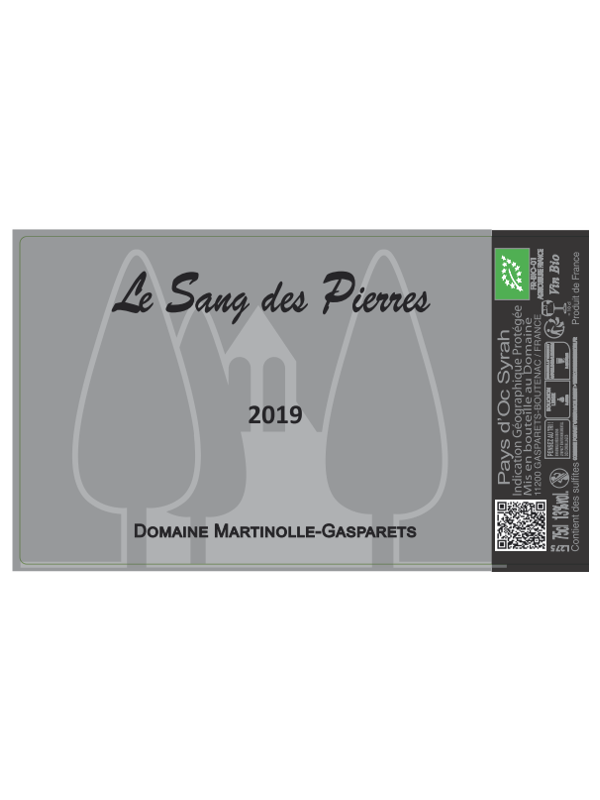 LE SANG DES PIERRES 2019 BIO