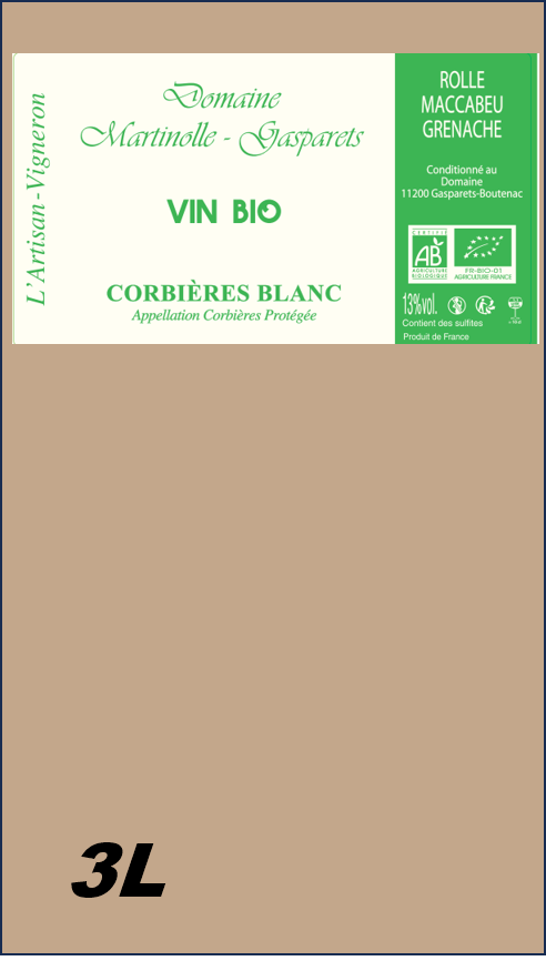 BIB BIO Corbieres Blanc Selection