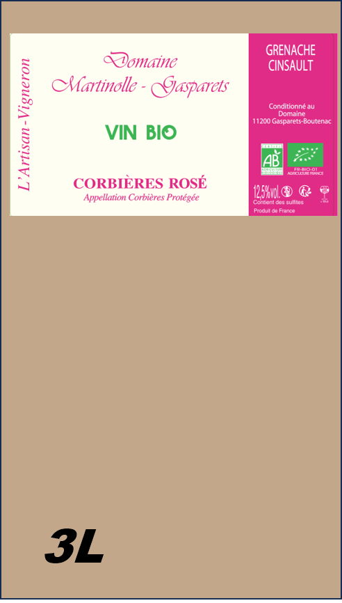 BIB BIO Corbieres Rosé Selection